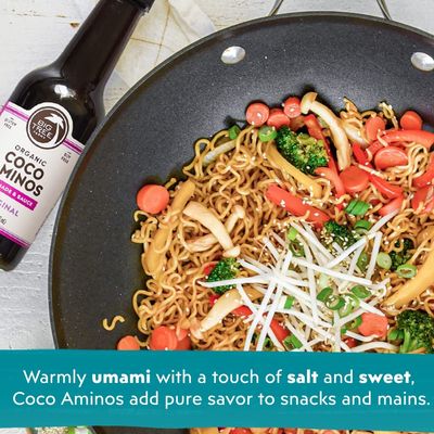 Big Tree Farms Organic Coco Aminos - Liquid Coconut Aminos, Soy-Free Sauce, Low Sodium, Soy Alternative, Gluten Free, Kosher, Warmly Umami, Marinade &amp; Sauce, Non-GMO - Original, 10 Fl Oz Pack of 1