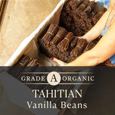 Cooks, Tahitian Organic Vanilla Beans, Grade A, Worlds Finest Gourmet Fresh Premium Vanilla, Certified Organic by CCOF, 10 Whole Beans