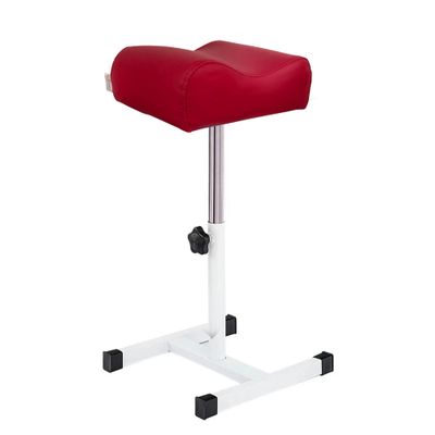 QUEESALN Pedicure Stand Stool Footrest Stand Adjustable Height Technician SPA Beauty Stand Stool with Non-Slip SPA Salon Home Equipment Red