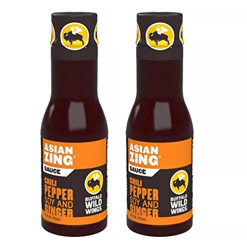 Al Amin Foods Asian Zing Sauce Chili with Pepper Soy &amp; Ginger - 2 Bottles 12 fl.oz 355g each. By Buffalo Wild Wings
