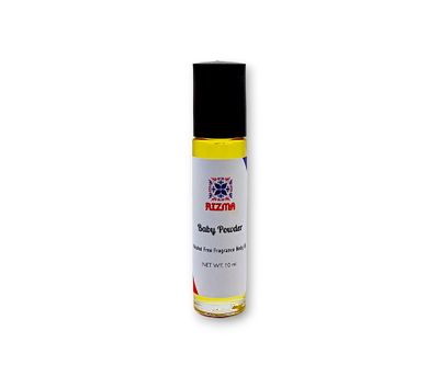 RIZMA Baby Powder Uncut &amp; Alcohol-Free Fragrance body oil for Men &amp; women- Travel Size 10ml Roll On Our impression of Baby Powder Fragrance type