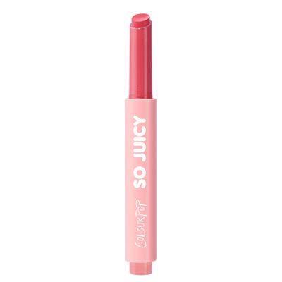 ColourPop So Juicy Plumping Lip Gloss Balm - Hydrating Lip Gloss &amp; Balm Hybrid with Peptides - Non-Sticky Formula - Visibly Plumps Lips &amp; Delivers Buildable Color - Guava Glaze 0.07 oz