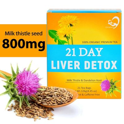 Aromlife 21 Day Milk Thistle Liver Detox Tea, for Liver Cleanse and Support Care, Milk Thistle Tea with High Content Milk Thistle Liver Detox of Milk Thistle Seed and Licorice Root