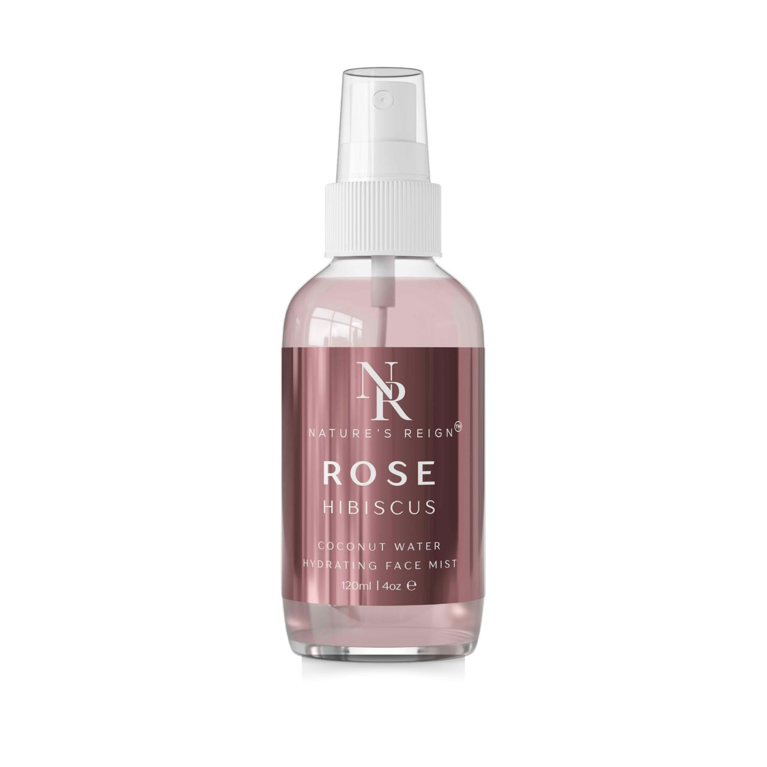 Coconut Rose Hibiscus Hydrating Mist Alcohol-Free Toner Spray for Dewy, Balanced Skin 4oz
