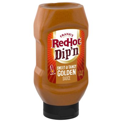 Frank&#39;s RedHot Dip&#39;n Sweet &amp; Tangy Golden Sauce, 12 fl oz