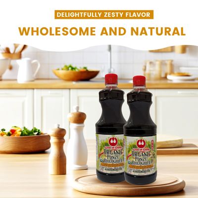 Wan Ja Shan Gluten Free Oragnic Ponzu, Citrus Seasoned Soy Sauce &amp; Dressing 1Liter 33.8oz. USDA Certified Organic- Gluten FREE- MADE IN USA. 1 Liter