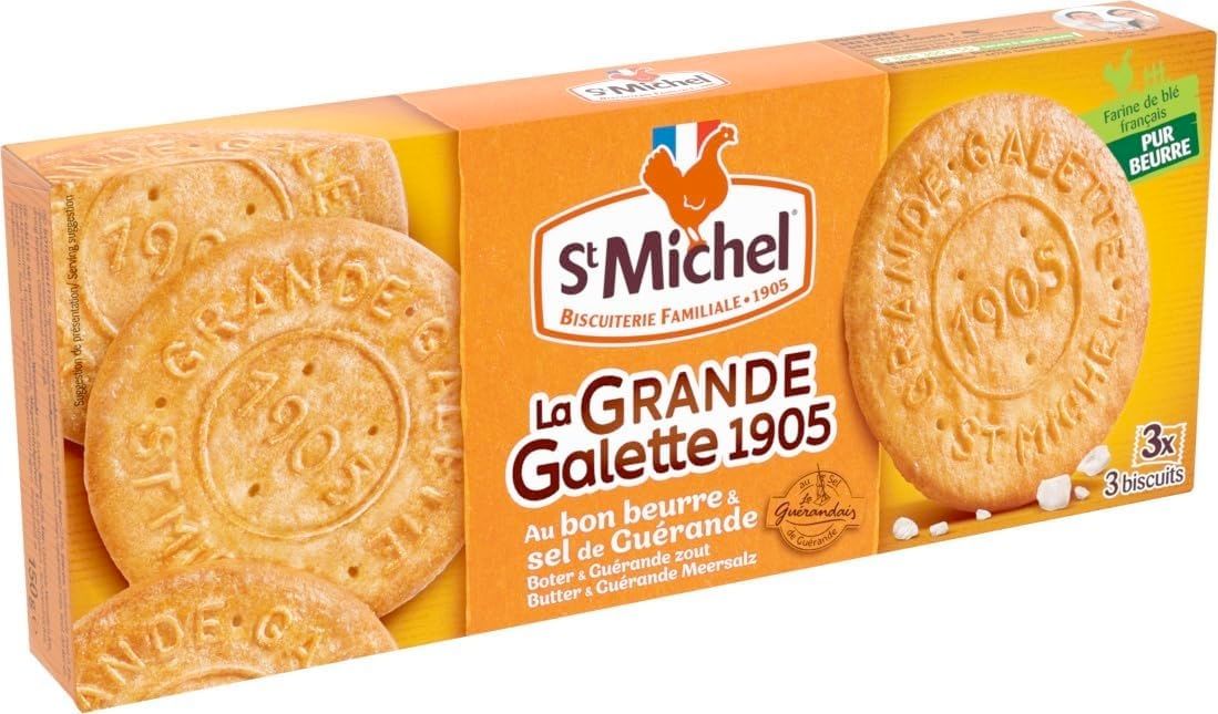 St Michel La Grande Galette Salted Butter, 5.3 Ounce Pack of 3