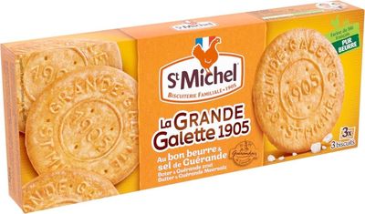 St Michel La Grande Galette Salted Butter, 5.3 Ounce Pack of 3