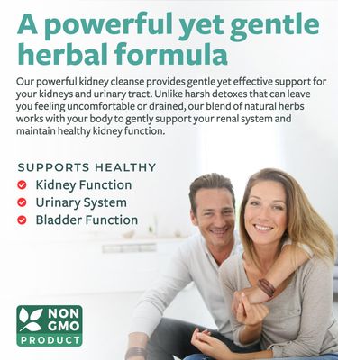 Chanca Piedra Kidney Cleanse Detox & Repair - Herbal Liver & Kidney Support Supplement with Cranberry Astragalus & More for Cleansing Protective Support - Vegan Non-GMO & Lab Verified 4 Month Supply