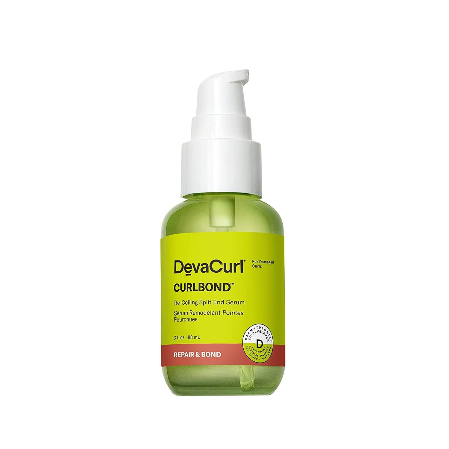DevaCurl CURLBOND Re-Coiling Split End Serum 3oz, 3 fl. oz.