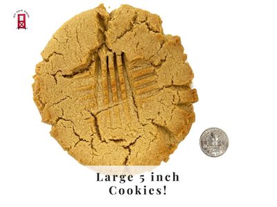 Positively Peanut Butter Cookie! 3 large 5 inch Homemade Cookies!