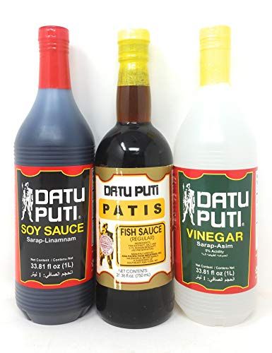 Datu Puti Vinegar, Soy Sauce, &amp; Fish Sauce Patis Value Pack