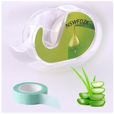 NswfDzk Aloe Vera Beauty Makeup Tape; Eyelash Extension; Eye Makeup Shaping and Other Multi-Functional Eye Tools; Snail 2-Piece Set Green1 rollSnail Cutting Tool
