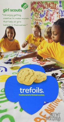 Girl Scout Cookies Trefoils A Traditional Shortbread Cookie - 1 Box of 36 Cookies Packaging may vary
