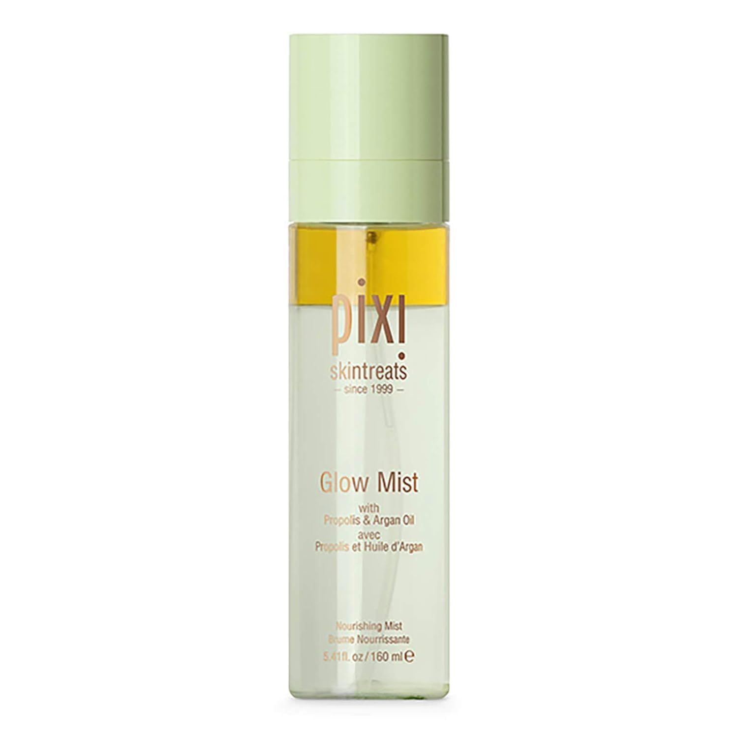 Pixi Beauty Glow Mist All-Over Mist For Luminous Complexion Set &amp; Refresh Makeup Hydrate Skin With 21 Natural Oils, 160ml