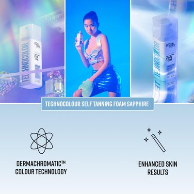 Bondi Sands Technocolor Sapphire 1 Hour Express Self Tanning FoamBest for Fairer Skin Tones Looking to Achieve a Natural, Cool Toned Tan6.76 fl. oz.