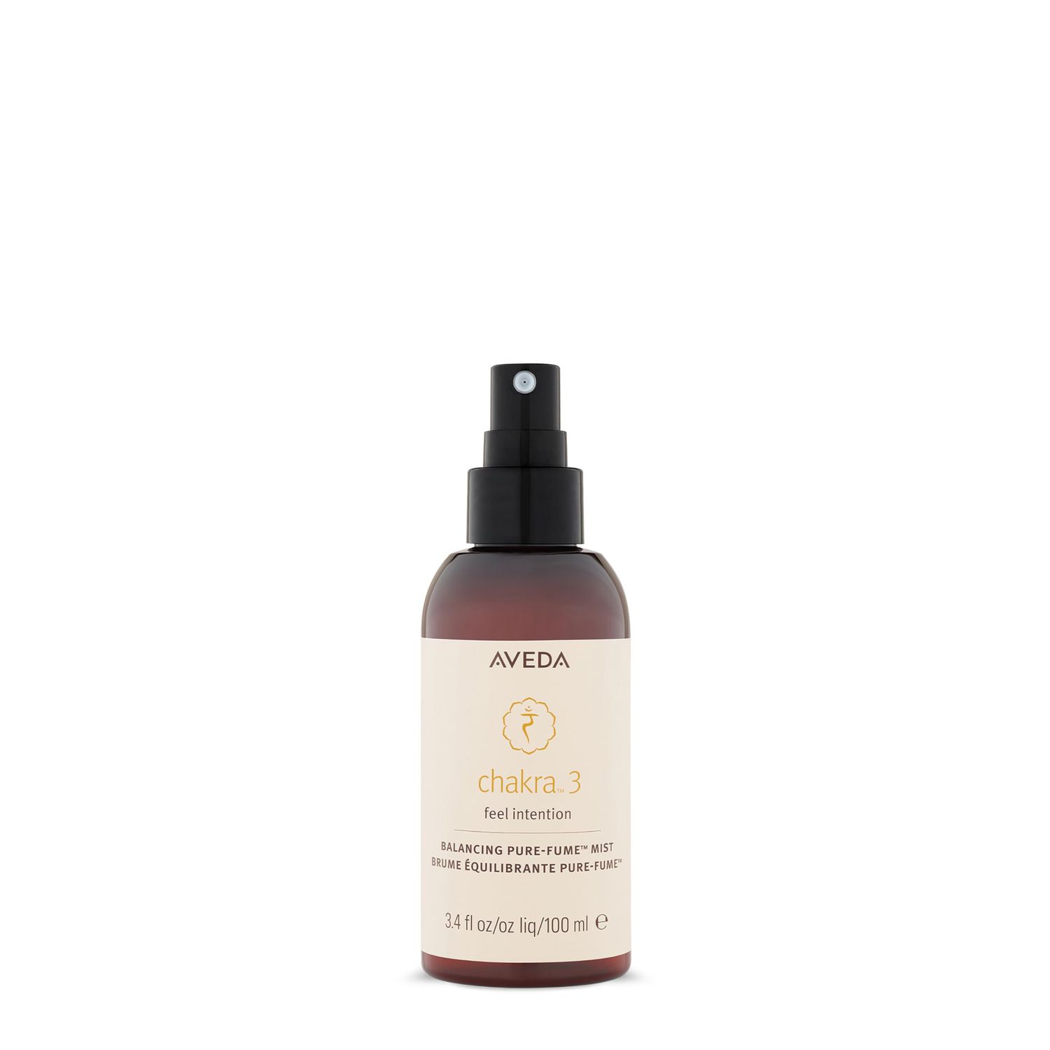 Aveda Chakra 3 Balancing Pure-Fume Mist: Intention Body &amp; Room Spray Balances Power Chakra With Certified Organic Lavender, Lemon, Fir Balsam, 3.4 Fl Oz