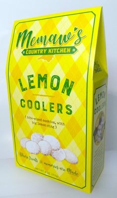 Memaw&#39;s Country Kitchen Lemon Coolers Bite-Sized Cookies Big Lemon Zing 4oz Box
