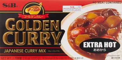 S&amp;B Golden Curry Sauce Mix, Extra Hot, 7.8 Ounce