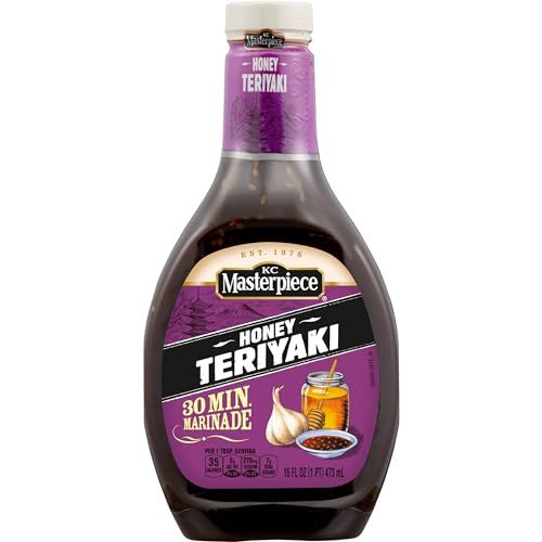 KC Masterpiece Honey Teriyaki Marinade, 16 Ounces; Package May Vary