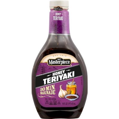 KC Masterpiece Honey Teriyaki Marinade, 16 Ounces; Package May Vary