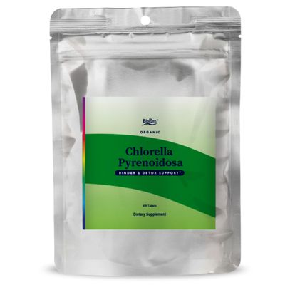 BioPure Chlorella Pyrenoidosa - 100 Organic, Cracked-Cell Wall, Nutraceutical Superfood Packed with Proteins, Vitamins, Minerals &amp; Amino Acids that Supports Metabolism, Detox &amp; Immunity - 400 Tablets
