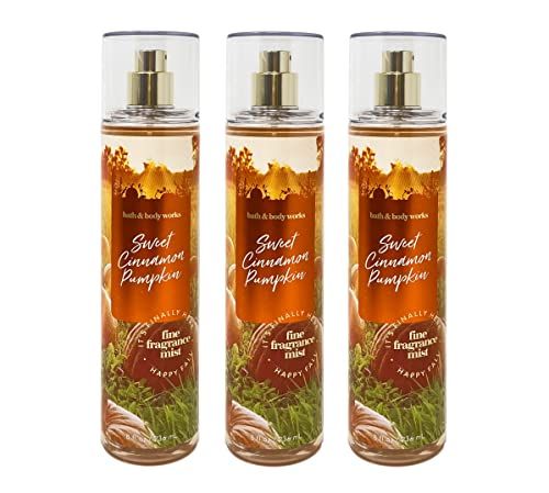 Bath &amp; Body Works Sweet Cinnamon Pumpkin Fine Fragrance Mist Set - Pack of 3