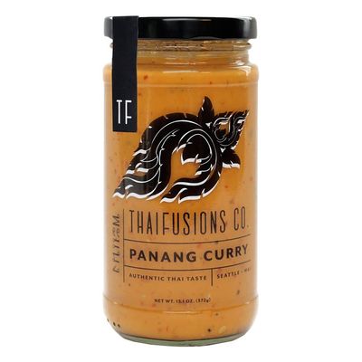 Thaifusions Curry Sauce Gift Set Panang &amp; Vegan Massaman Sauces with Tasting Spoon Bundle by Gifts from the Pacific Northwest