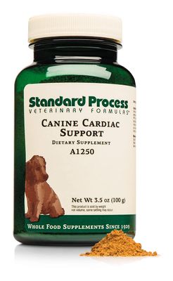 Standard Process Inc. Canine Cardiac Support - Dog Heart Health Supplement - Nutritional Formula to Support Cardiac Function - Pet Health Supplement with Selenium - 100 g