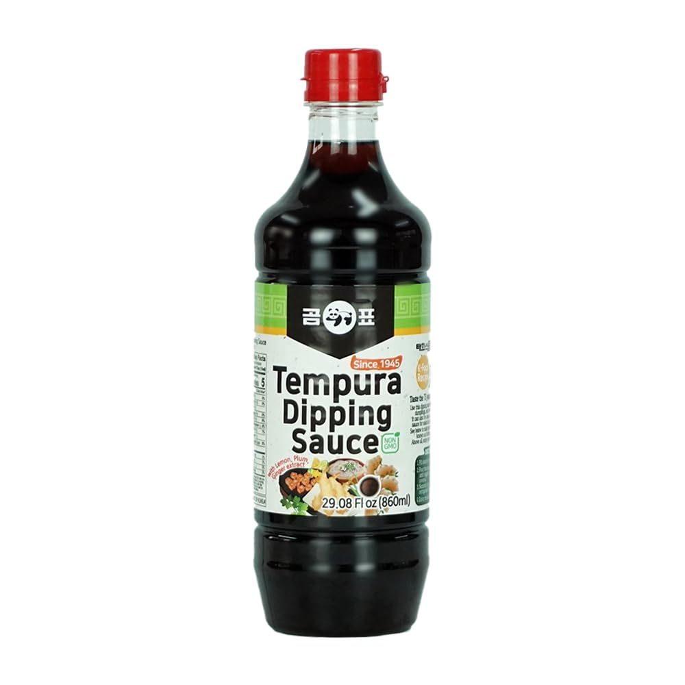 Taehwa GOMPYO Tempura Dipping Sauce Tsuyu Sauce, Soy Dipping Sauce, Korean Dipping Sauce, NON-GMO, Lemon Plum Ginger Extract 29.08 Fl Oz