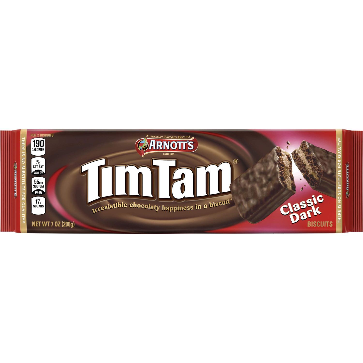 Tim Tam Classic Dark Chocolate Cookies, 7oz Tray