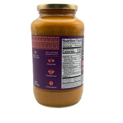 HEARTH&amp;THYME Traditional Indian Curry Korma Braising Sauce 22.5 oz Made with Fragrant Spices and Fresh Garlic and Ginger. Not Another Simmer Sauce