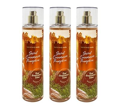 Bath &amp; Body Works Sweet Cinnamon Pumpkin Fine Fragrance Mist Set - Pack of 3
