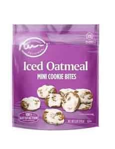 Iced Oatmeal Mini Cookie Bites 5oz Nice Bag, On the Go Snack Snacking Food Sweet Dessert Treat