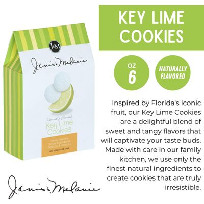 J&amp;M Foods Key Lime Cookies, 6 Ounce