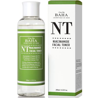 Niacinamide 5 Facial Serum - Pore Reducer Uneven Skin Tone Treatment Diminishes Acne Prone, Skin Balancing Pore Reducing, Restores Elasticity, 6.75 Fl Oz