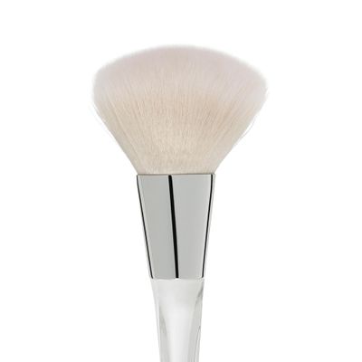 e.l.f. Precision Powder Brush, Large Shaped Makeup Brush For Pressed &amp; Loose Powder, Bronzer, Highlighter &amp; Blush, Vegan &amp; Cruelty-Free