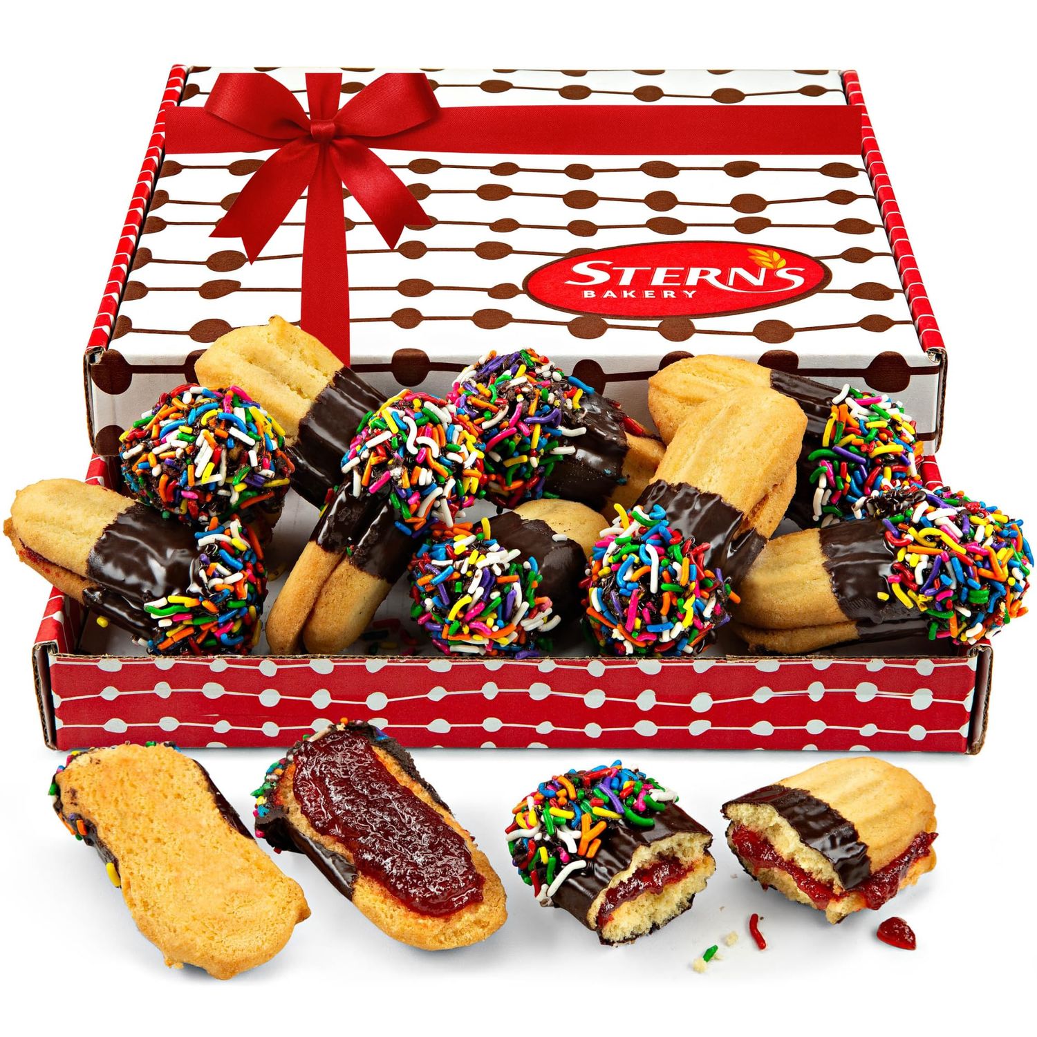 Italian Cookie Gift Box Mothers Day Gifts for Mom Gourmet Food Baskets 10 Count Kosher, Dairy Free &amp; Nut Free Sterns Bakery