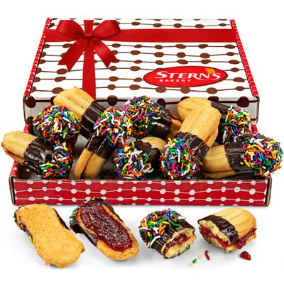 Italian Cookie Gift Box Mothers Day Gifts for Mom Gourmet Food Baskets 10 Count Kosher, Dairy Free &amp; Nut Free Sterns Bakery