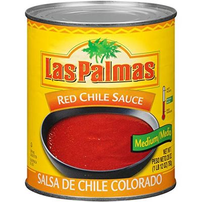 Las Palmas Red Chile Sauce, Medium, 28 Ounce Pack of 12