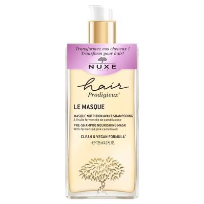 Nuxe Hair Prodigieux Pre-Shampoo Nourishing Mask. Intense Repair &amp; Shine Treatment with Jojoba and Argan Oil, Silicon Free, 4.2 Fl Oz