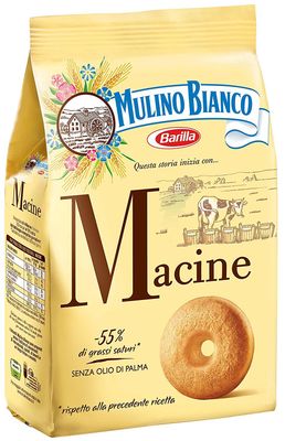 Mulino Bianco: Macine Shortbread cookies Cream - 12.3 Oz 350g Pack of 4 Italian Import