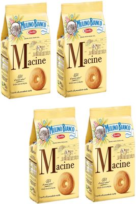 Mulino Bianco: Macine Shortbread cookies Cream - 12.3 Oz 350g Pack of 4 Italian Import