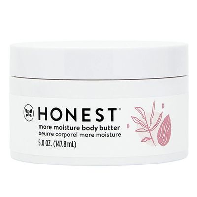 The Honest Company More Moisture Body Butter Moisturizing Cream for Dry Skin Vegan Hypoallergenic Shea Butter Nourishing Oils 5 oz