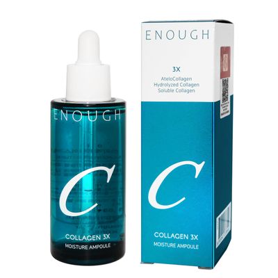 Enough Collagen 3X Moisture Ampoule, Korean Skin Care Niacinamide Face Serum for Women, 1,69 fl oz 50ml