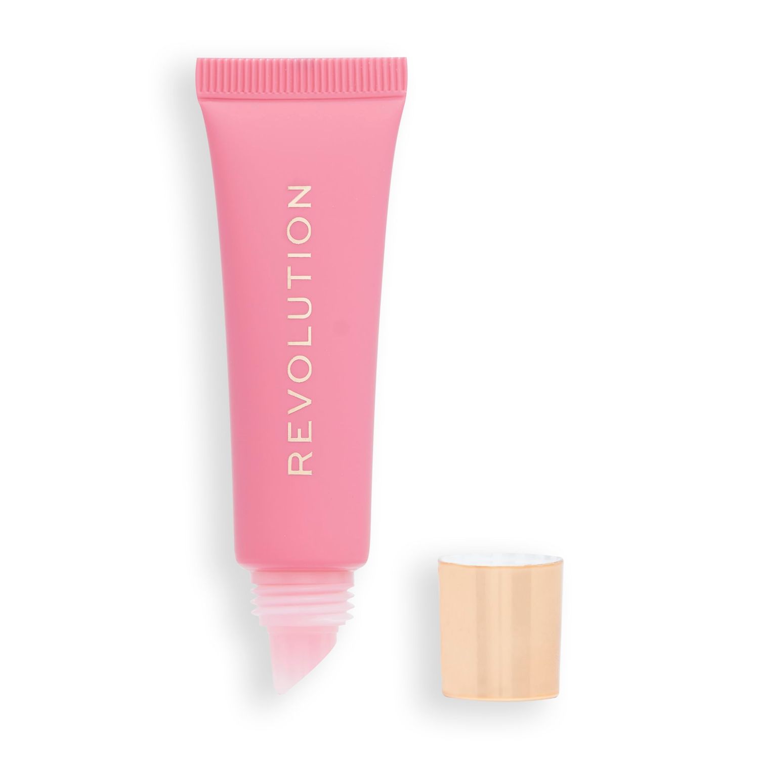 Revolution Beauty, Juicy Peptide Lip Balm, Hydrating &amp; Plumping Lip Balm with Sheer Color, Infused with Vitamin E &amp; Peptides, Pink Strawberry, 0.27 Fl. Oz