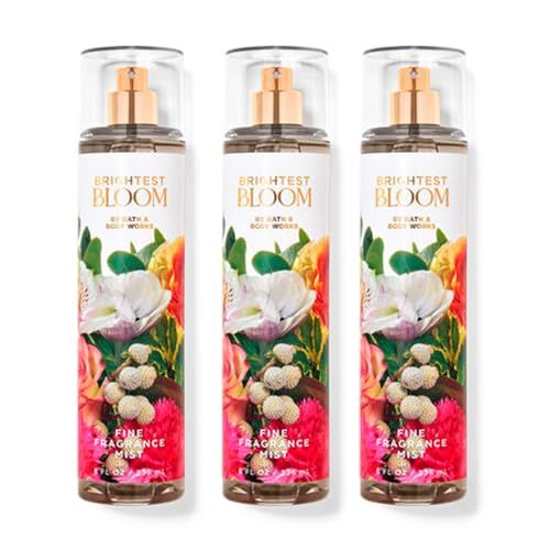 B&amp;BW - Bath and Body - Brightest Bloom Fine Fragrance Mist 8 oz Pack of 3