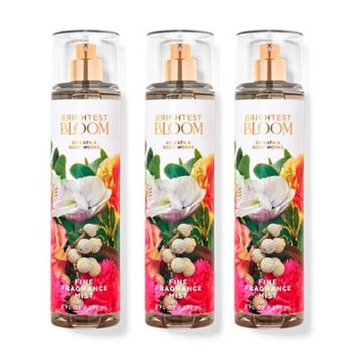 B&amp;BW - Bath and Body - Brightest Bloom Fine Fragrance Mist 8 oz Pack of 3