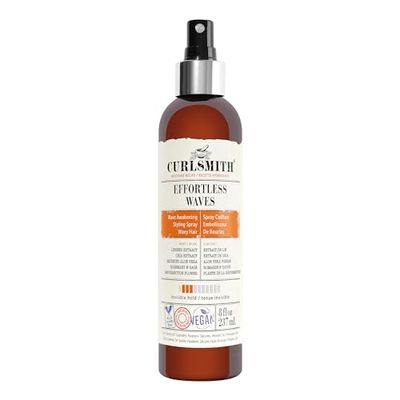 CURLSMITH - Effortless Waves Styling Spray, Lightweight and Moisturising, Reduce Frizz, Natural Look, For Wavy and Curly Hair, Vegan 8oz