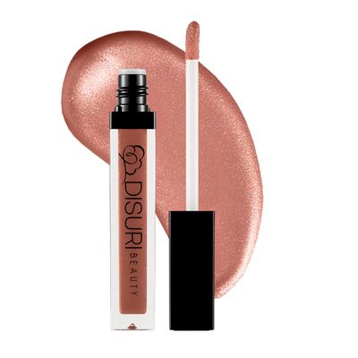 DISURI Beauty Shimmer Lip Gloss - Non-Sticky Girls Gloss - Long Lasting High Shine - 0.7 FL Oz Gloss for Girls &amp; Women - Cruelty Free - Sugar Pie: S26